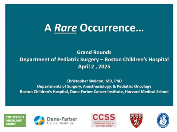 Dr. Christopher Weldon - A Rare Occurrence