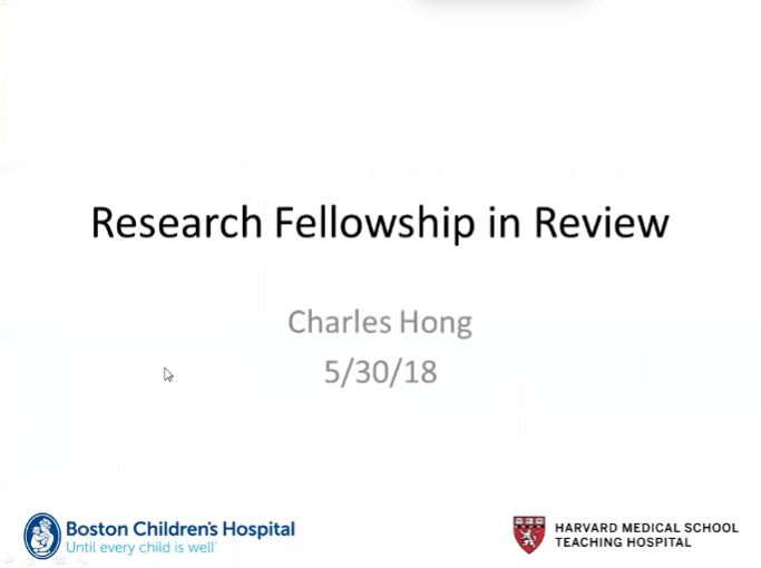 Dr. Charles Hong and Dr. Gabriel Ramos-Gonzalez - Research Fellowship in Review and Surgical Innovation Fellowship in Review