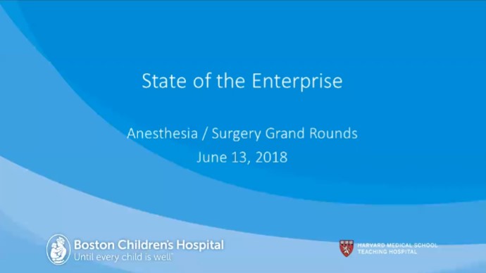 Sandra L. Fenwick - State of the Enterprise