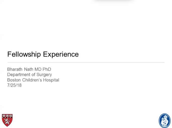 Dr. Bharath Nath and Dr. Ben Zendejas-Mummert - Review of Pediatric Surgery Fellowship