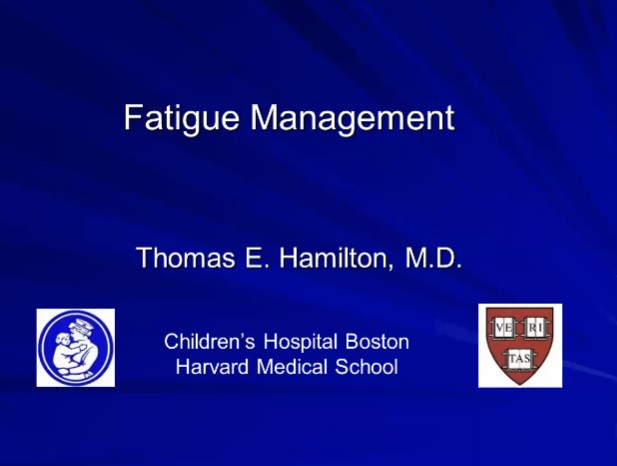 Dr. Tom Hamilton - Fatigue Management