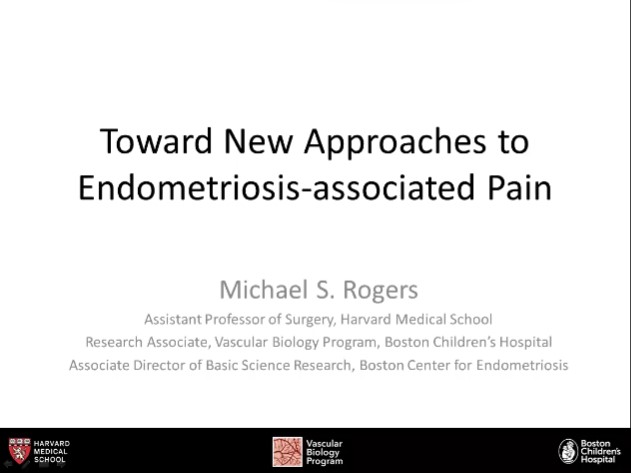 Michael S. Rogers, PhD - Toward New Approaches to Endometriosis-associated Pain