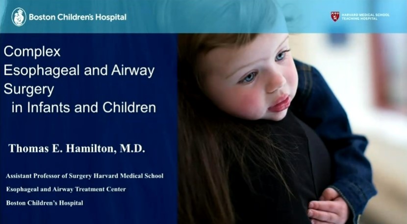 Dr. Thomas Hamilton - Complex Esophageal and Airway Surgery in Infants and Children