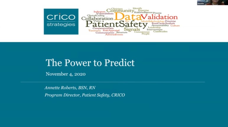 Annette Roberts, RN - The Power to Predict