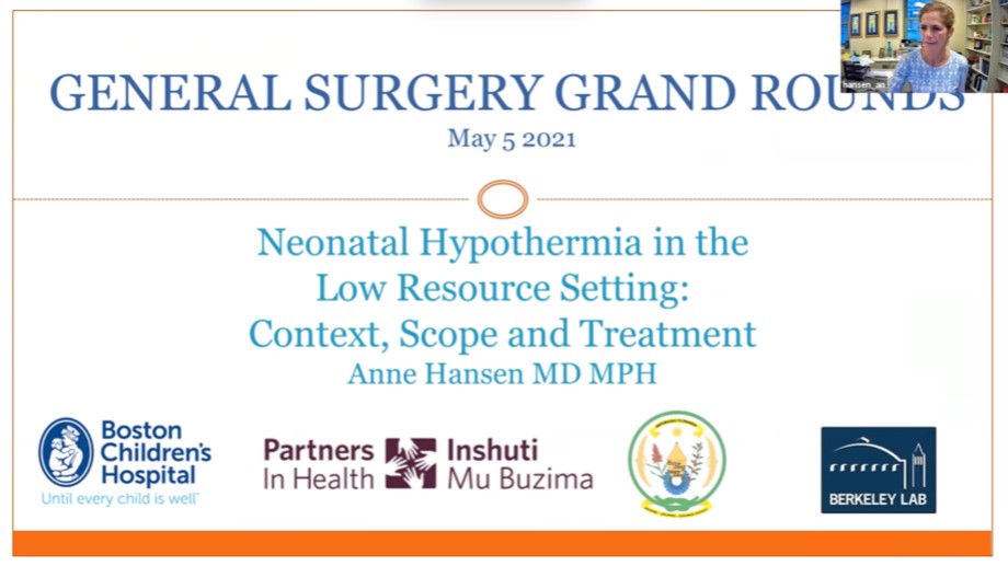 Dr. Anne Hansen - Neonatal Hypothermia in the Low Resource Setting: Context, Scope and Treatment