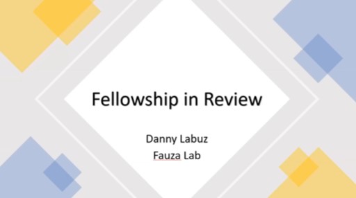 Dr. Amanda Harrington, Dr. Daniel Labuz, and Dr. Jordan Secor - Research Fellowship in Review