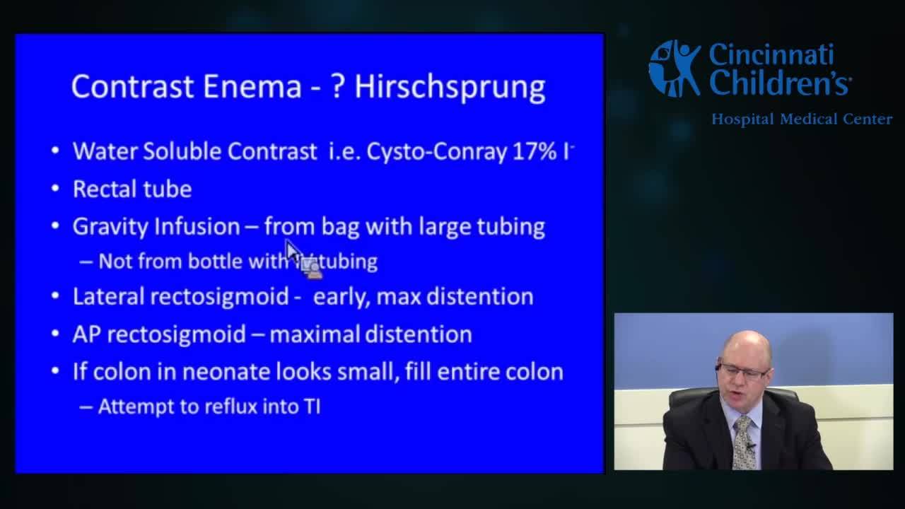Contrast Enema for Hirschsprung Disease