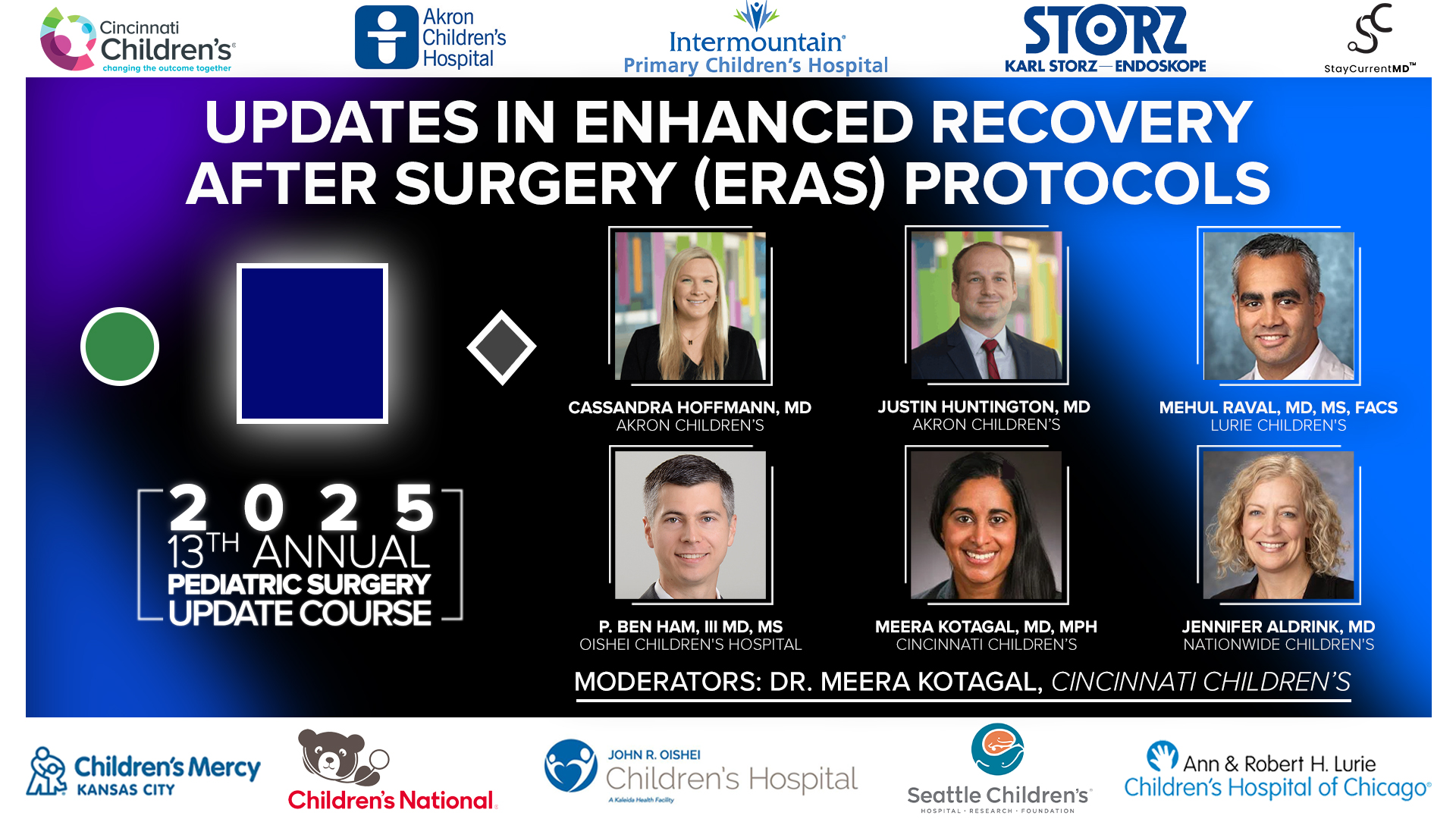 2025 Pediatric Surgery Update Course - Updates in Enhanced Recovery After Surgery (ERAS) Protocols
