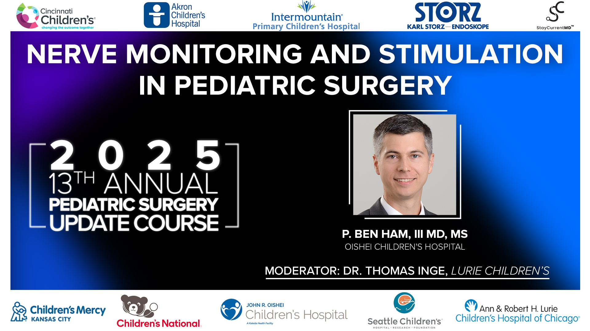 2025 Pediatric Surgery Update Course - Nerve Monitoring and Stimulation in Pediatric Surgery