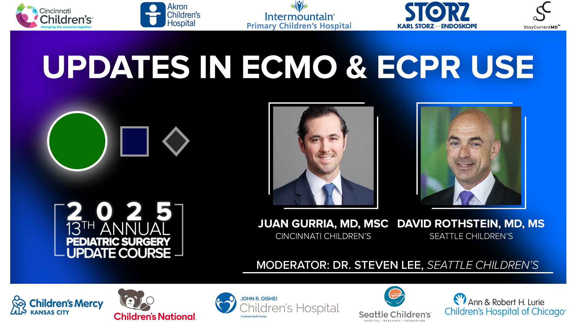 2025 Pediatric Surgery Update Course - Updates in ECMO & eCPR Use