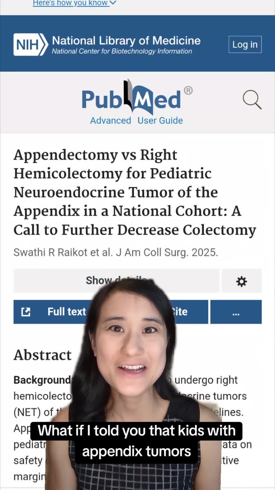 Appendectomy vs Right Hemicolectomy for Pediatric Neuroendocrine Tumor of the Appendix