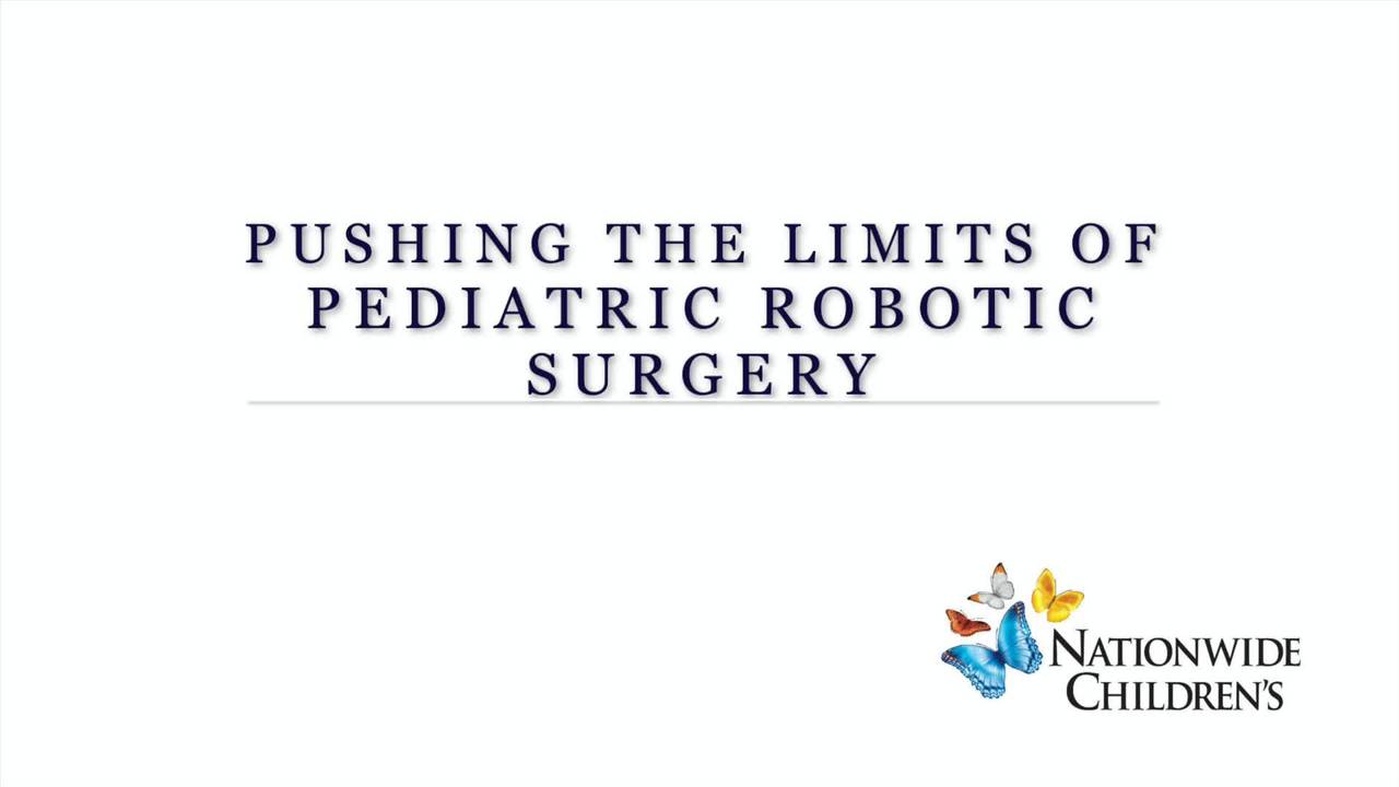 IPEG 2020 TOP ABSTRACT: Pushing the Limits of Pediatric Robotic Surgery