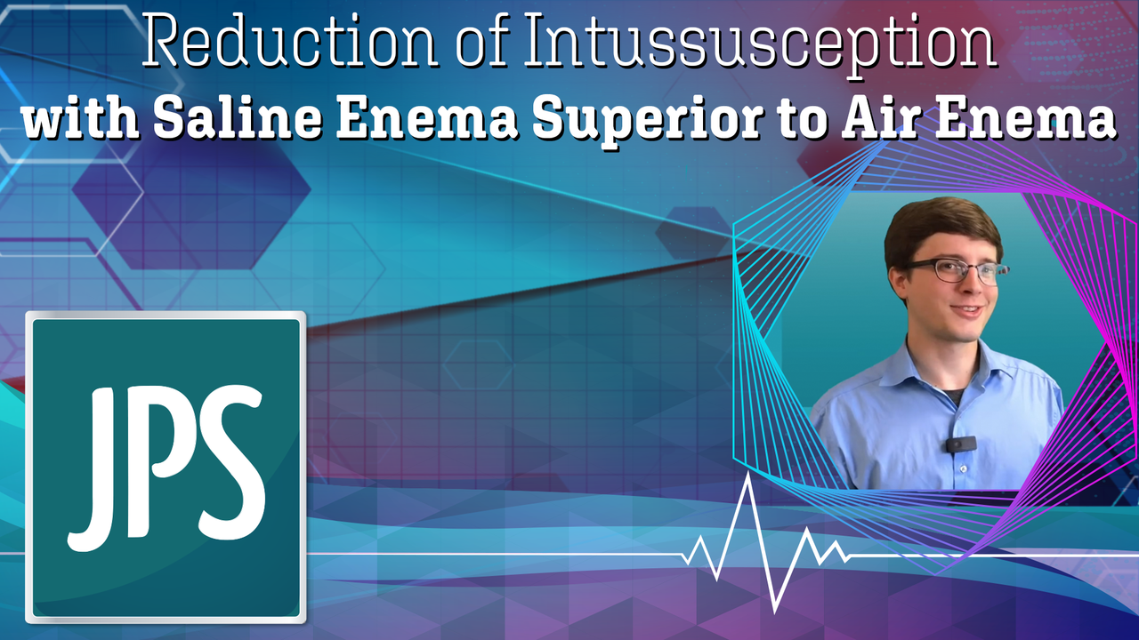 Reduction of intussusception with saline enema superior to air enema