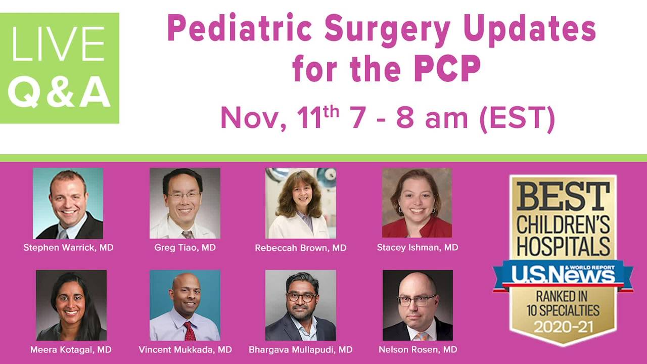 Pediatric Surgery Updates for the PCP - Full Show