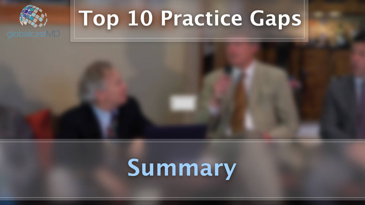 Summary of Top 10 Practice Gaps: Update Course 2018
