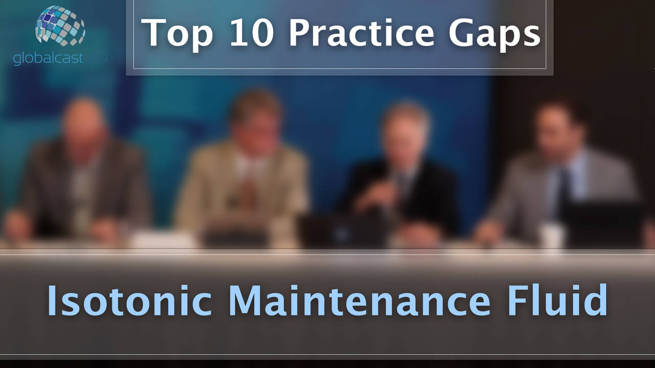 Isotonic maintenance fluid: Practice Gap discussion at Update Course 2018