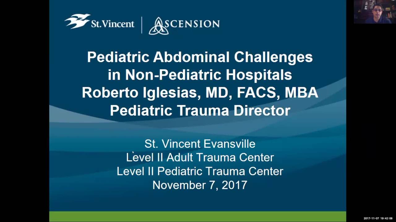 Pediatric Abdominal Challenges in Non-Pediatric Hospitals: Pediatric Trauma...