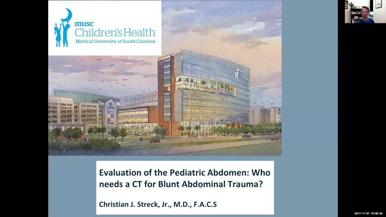 Evaluation of the Pediatric Abdomen-Who needs a CT for Blunt Abdominal...