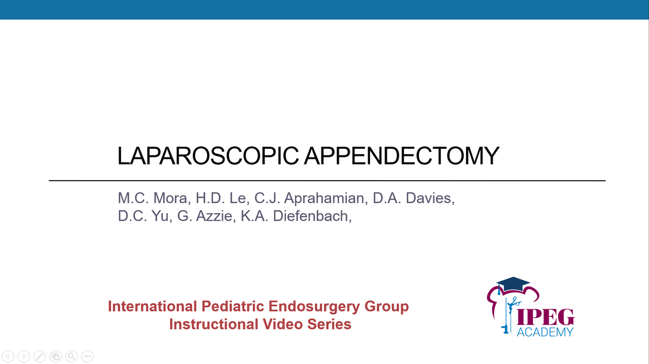 IPEG Academy: Laparoscopic Appendectomy
