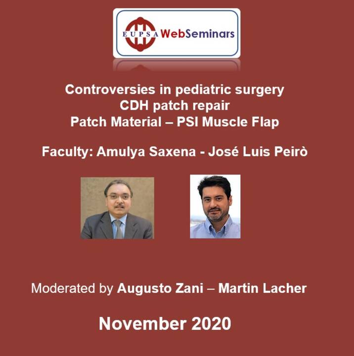 CDH Patch repair: patch material vs PSI muscle flap