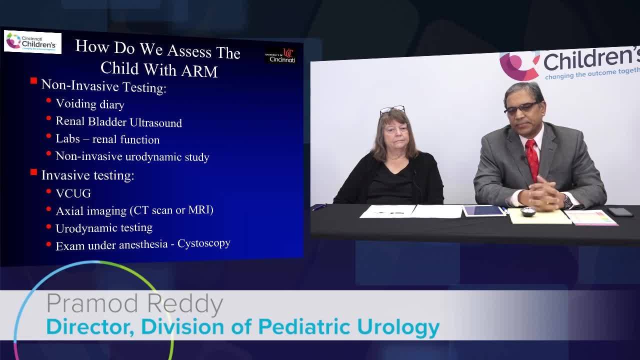 Urological Assessment of ARM Patients