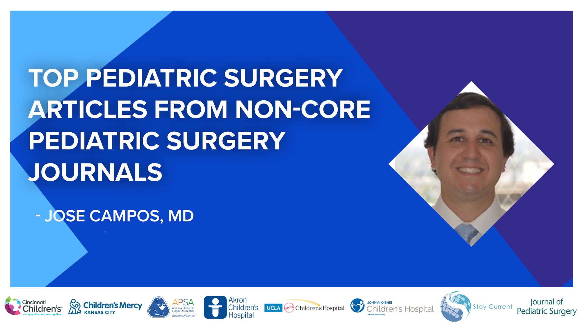 Update Course 2022 - TOP PUBLICATIONS IN NON- PED SURG JOURNALS - Jose Campos