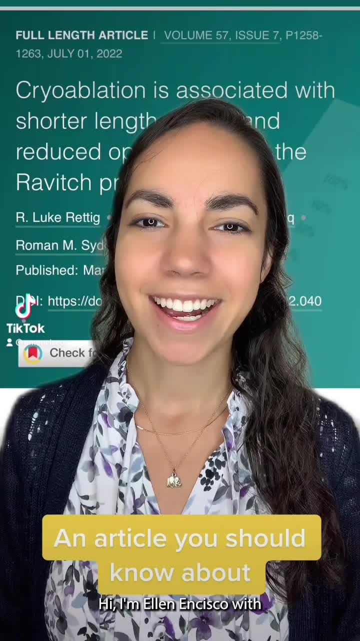 Cryoablation after the Ravitch procedure