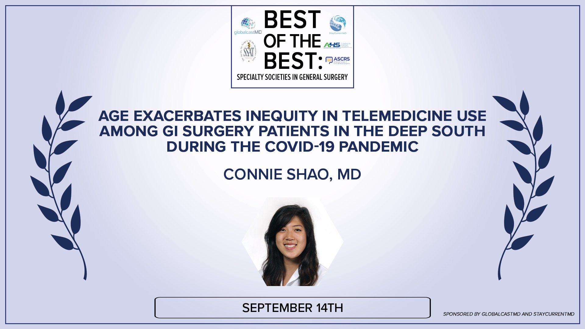 Best of the Best Gen Surg - Age Exacerbates Inequity in Telemedicine Use Among GI Surgery Patients in the Deep South During the COVID-19 Pandemic - Dr. Shao 