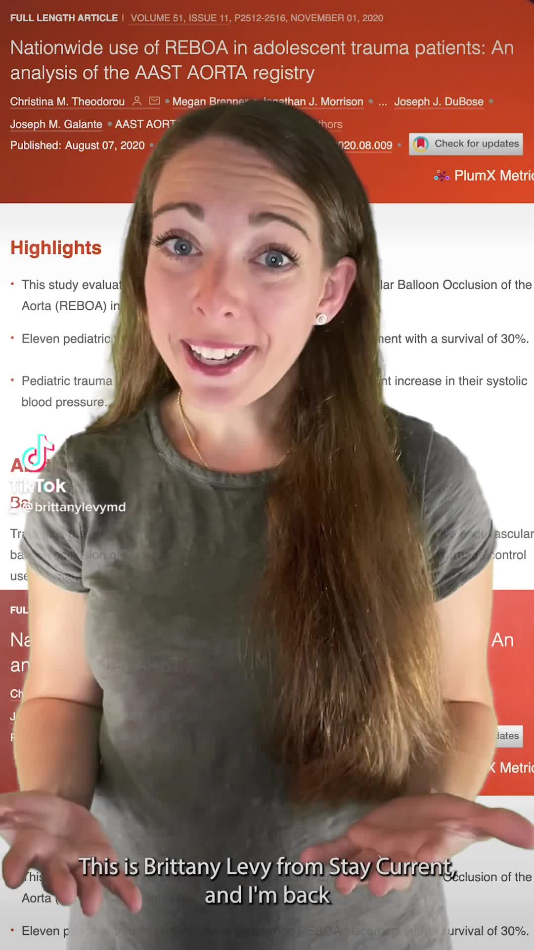 APSA Article of Interest: REBOA in Pediatric Trauma