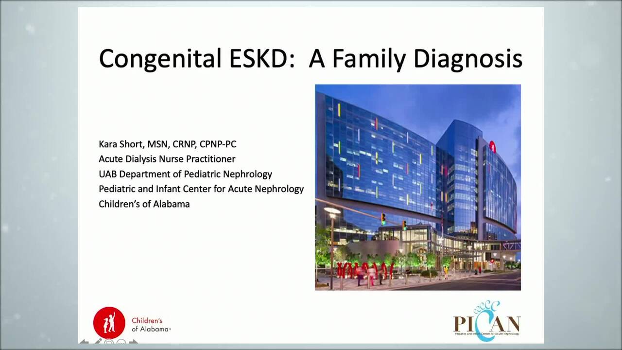 Congenital ESKD - A Family Diagnosis