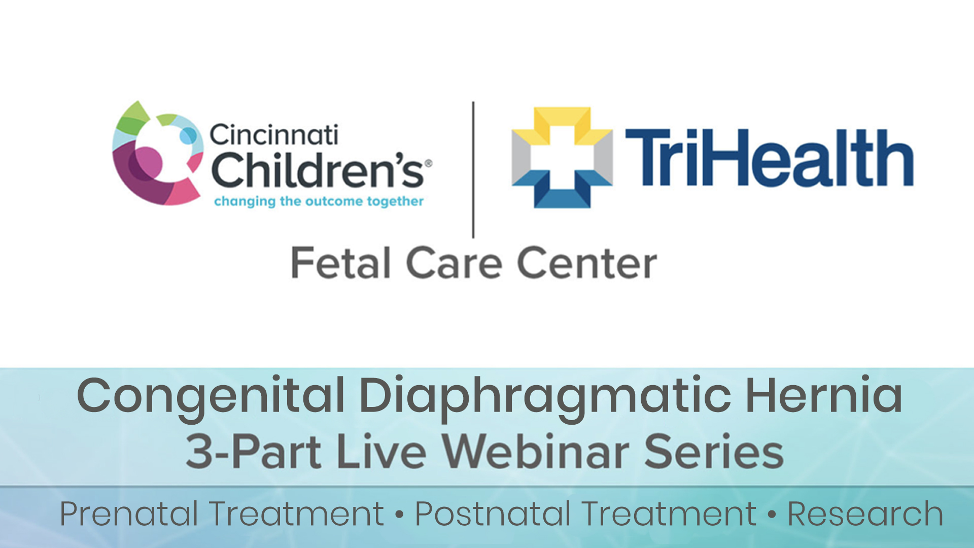 Congenital Diaphragmatic Hernia Live Webinar Series Part 3