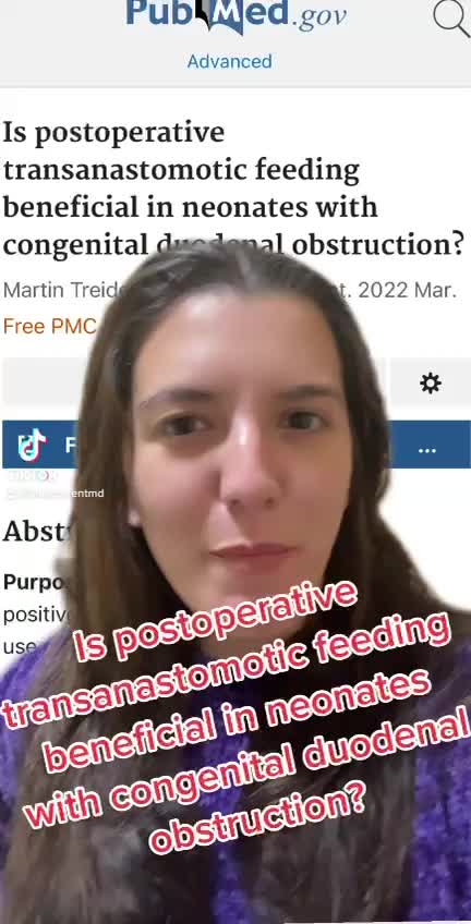 Do you use a transanastomotic feeding tube after a Duodenal Atresia repair?