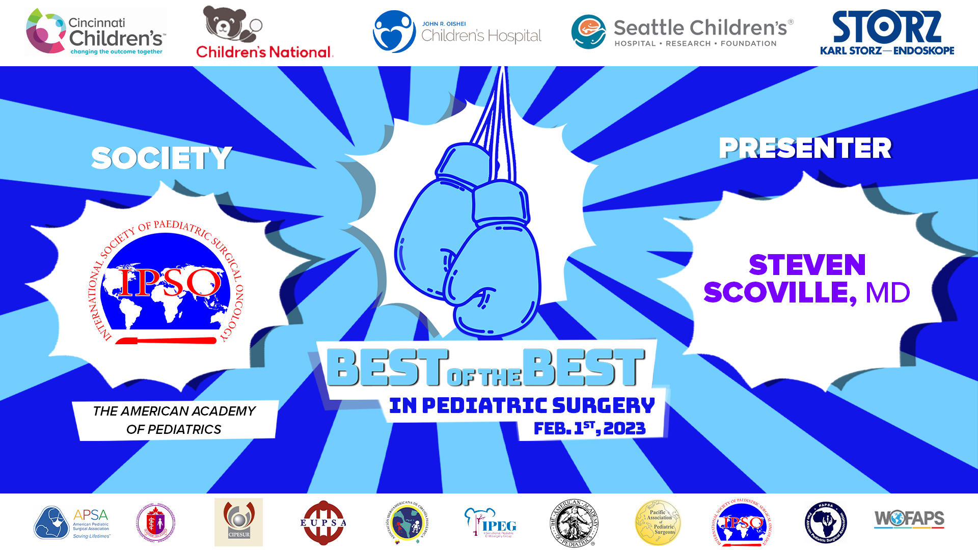 BOB in Ped Surg 2023 - IPSO Winner - Steven Scoville, MD