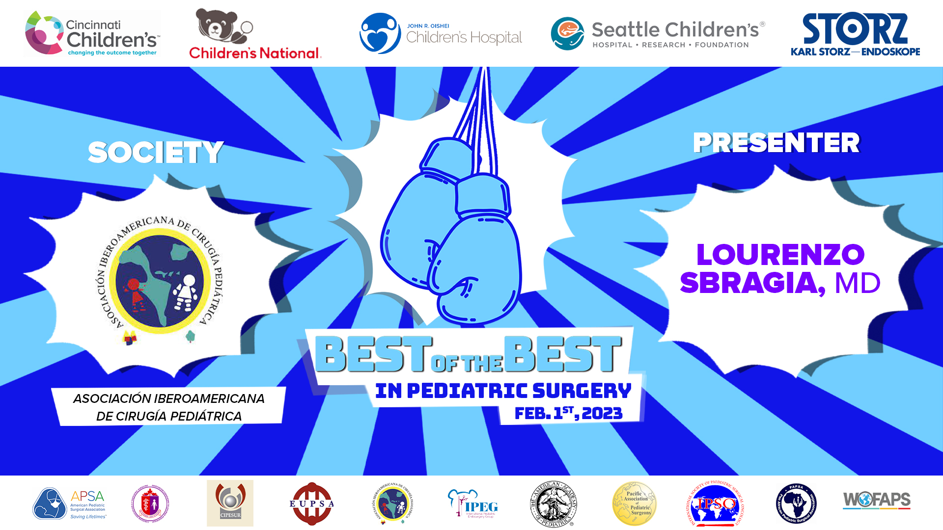 BOB in Ped Surg 2023 - IBEROAMERICANA Winner - Lourenzo Sbragia, MD