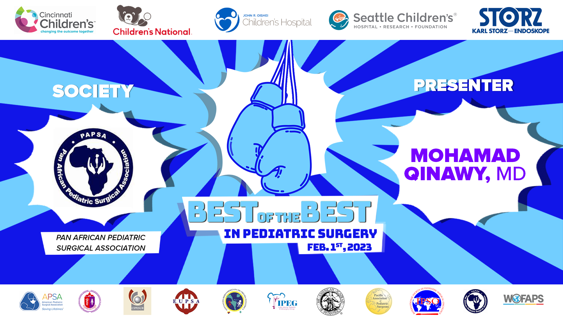 BOB in Ped Surg 2023 - PAPSA Winner - Mohamad Mahmoud Qinawy, MD