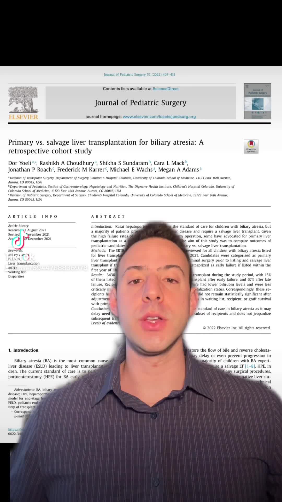 Primary vs Salvage liver transplantation for Biliary Atresia