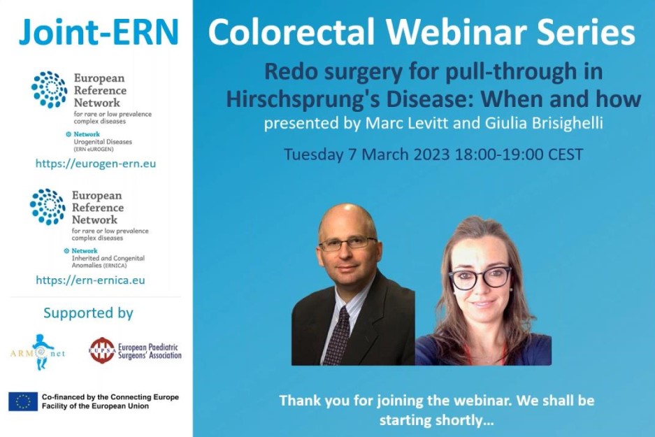 ERN eUROGEN Colorectal Webinar Series: Redo surgery for pull-through in Hirschsprung's Disease: When and how