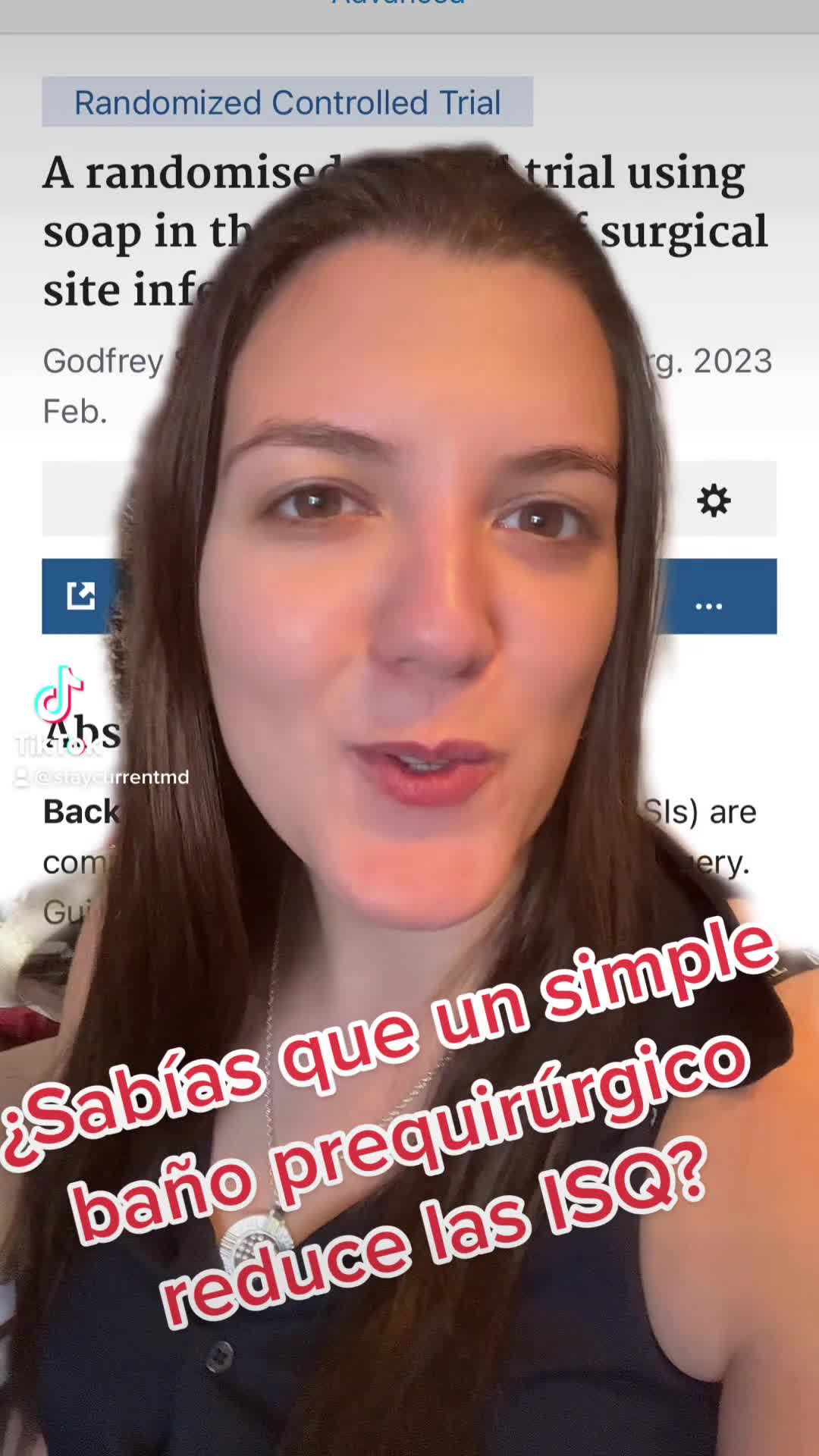 ¿Sabías que con un simple baño prequirúrgico reducis las infecciones del sitio quirúrgico?