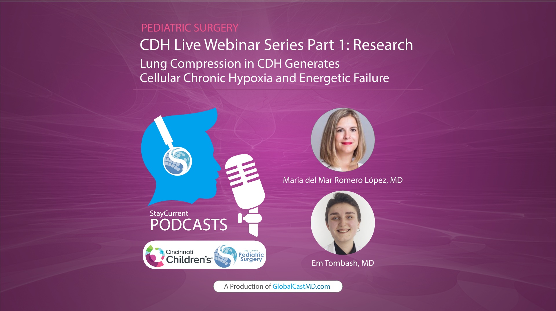 CDH Live Webinar Series Part 1: Research: Lung Compression in CDH Generates Cellular Chronic Hypoxia and Energy Failure