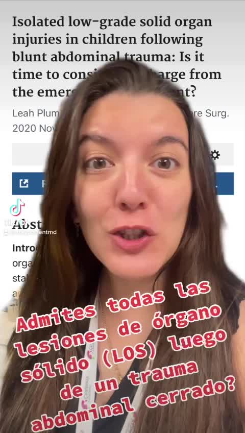 Lesiones de órgano sólido aisladas de bajo grado luego de un trauma abdominal cerrado…