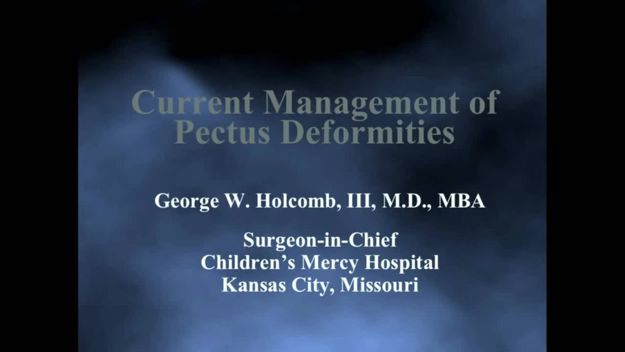 Pectus Deformities: Update Course 2015