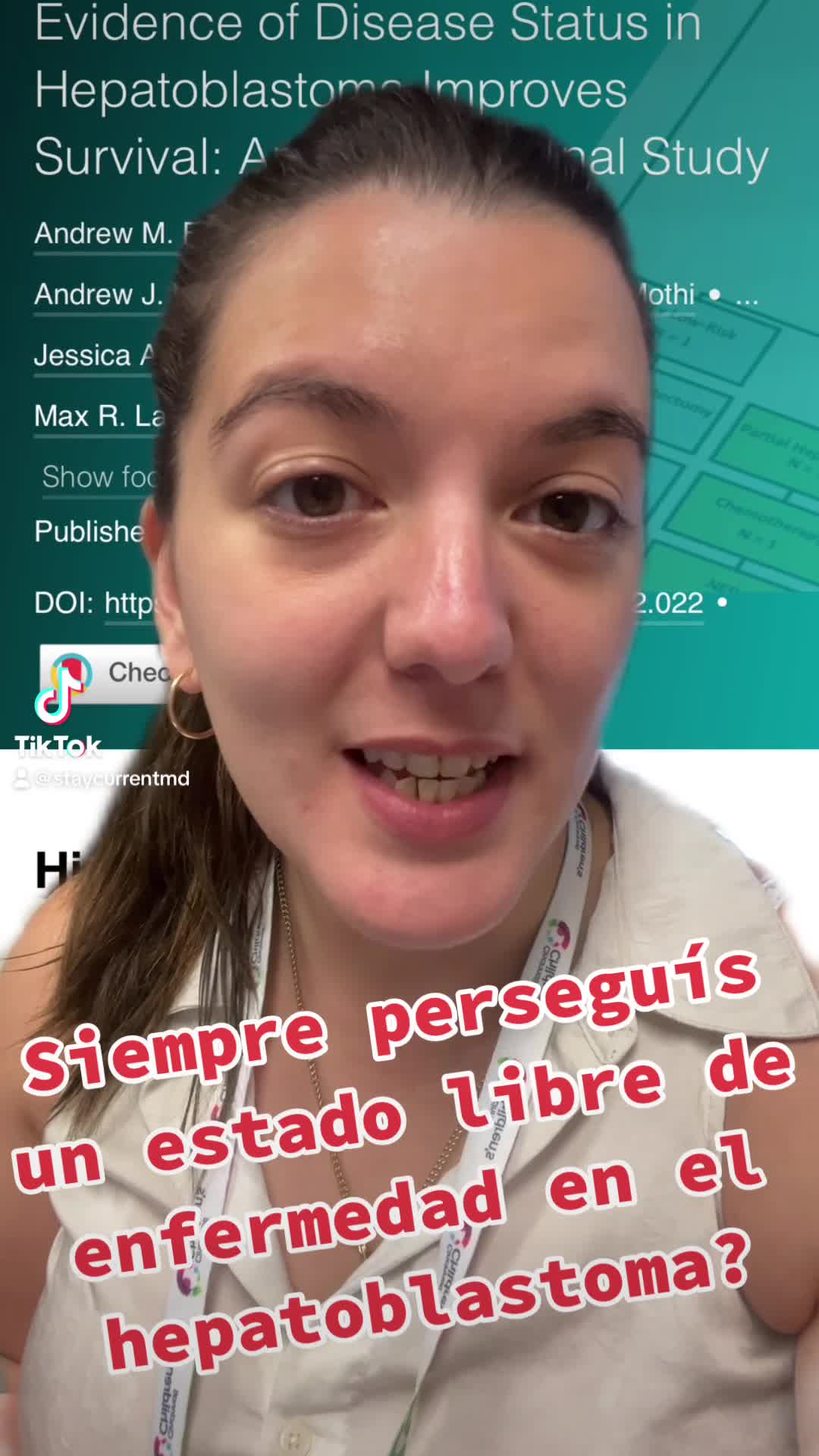 La búsqueda agresiva de ausencia de evidencia del estado de la enfermedad en el hepatoblastoma mejora la supervivencia