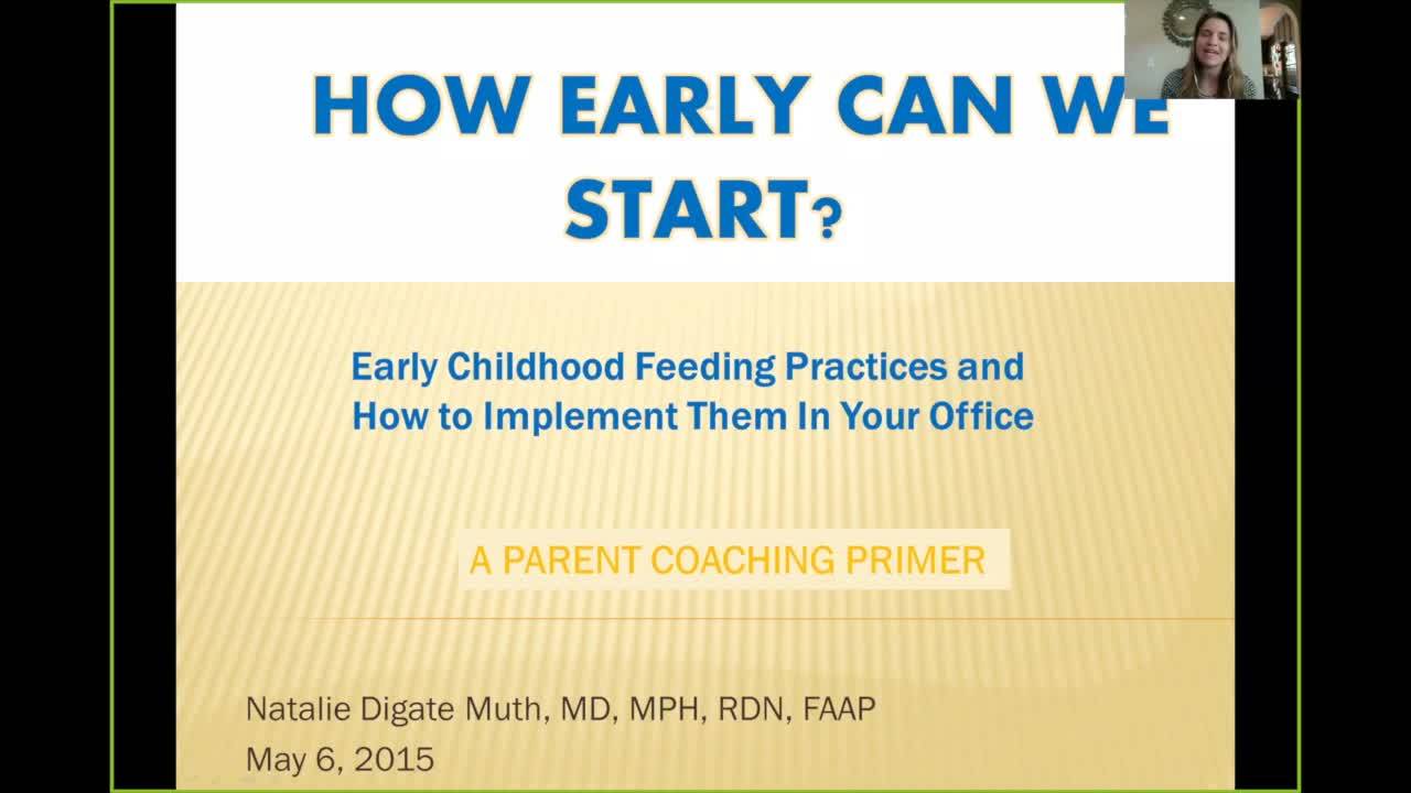 Obesity 2015 - How Early Can We Start? Early Childhood Feeding Practices &...