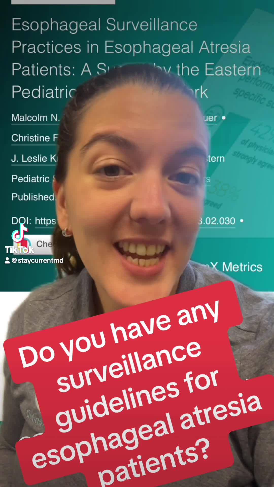 Esophageal Surveillance Practices in Esophageal Atresia Patients