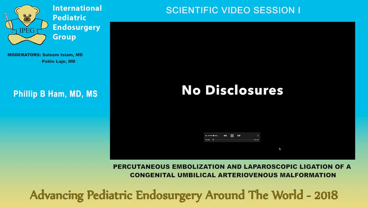 PERCUTANEOUS EMBOLIZATION AND LAPAROSCOPIC LIGATION
