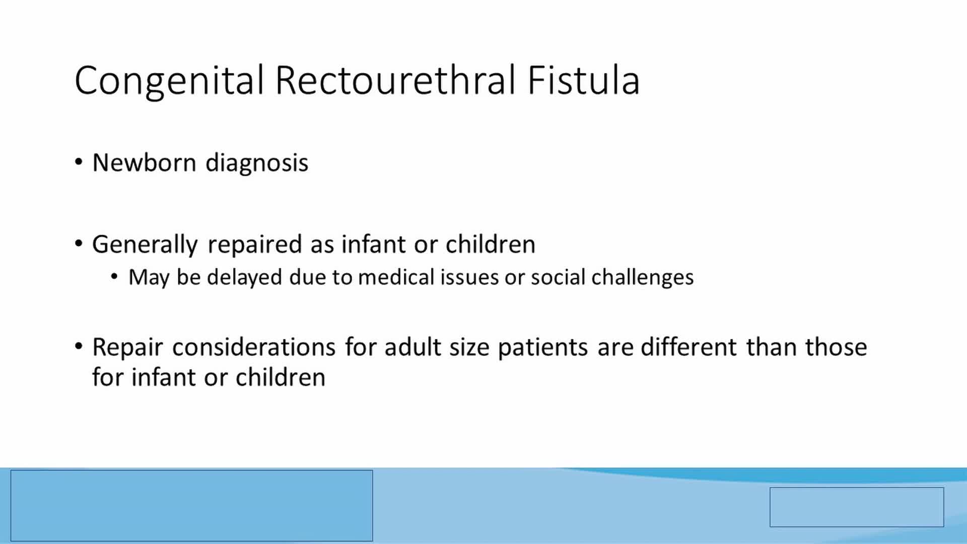 IPEG 2020 TOP ABSTRACT: Primary rectourethral fistula repair in a 17 year old male