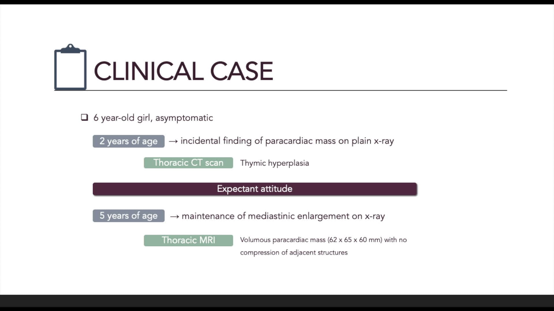 IPEG 2020 TOP ABSTRACT: Thymic hyperplasia or thymoma: a doubt solved after surgical removal