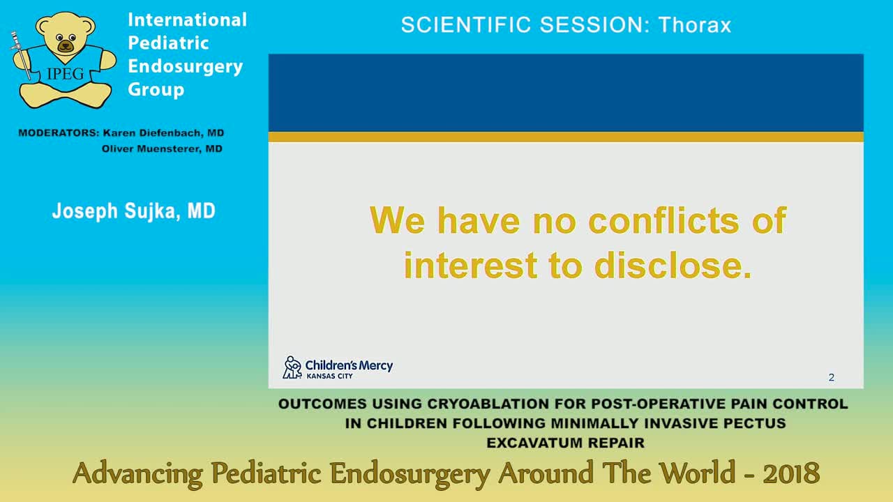 OUTCOMES USING CRYOABLATION FOR POST-OPERATIVE PAIN CONTROL IN CHILDREN.mp4