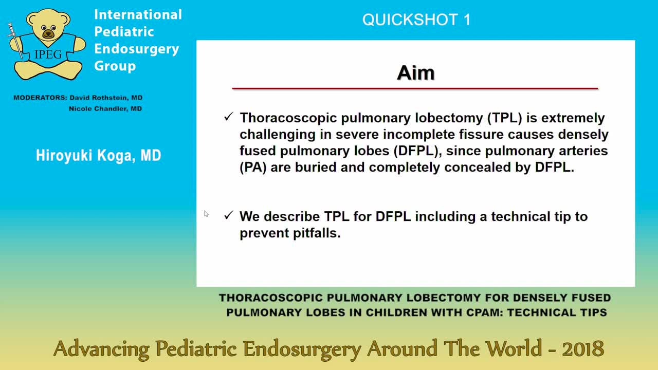 THORACOSCOPIC PULMONARY LOBECTOMY