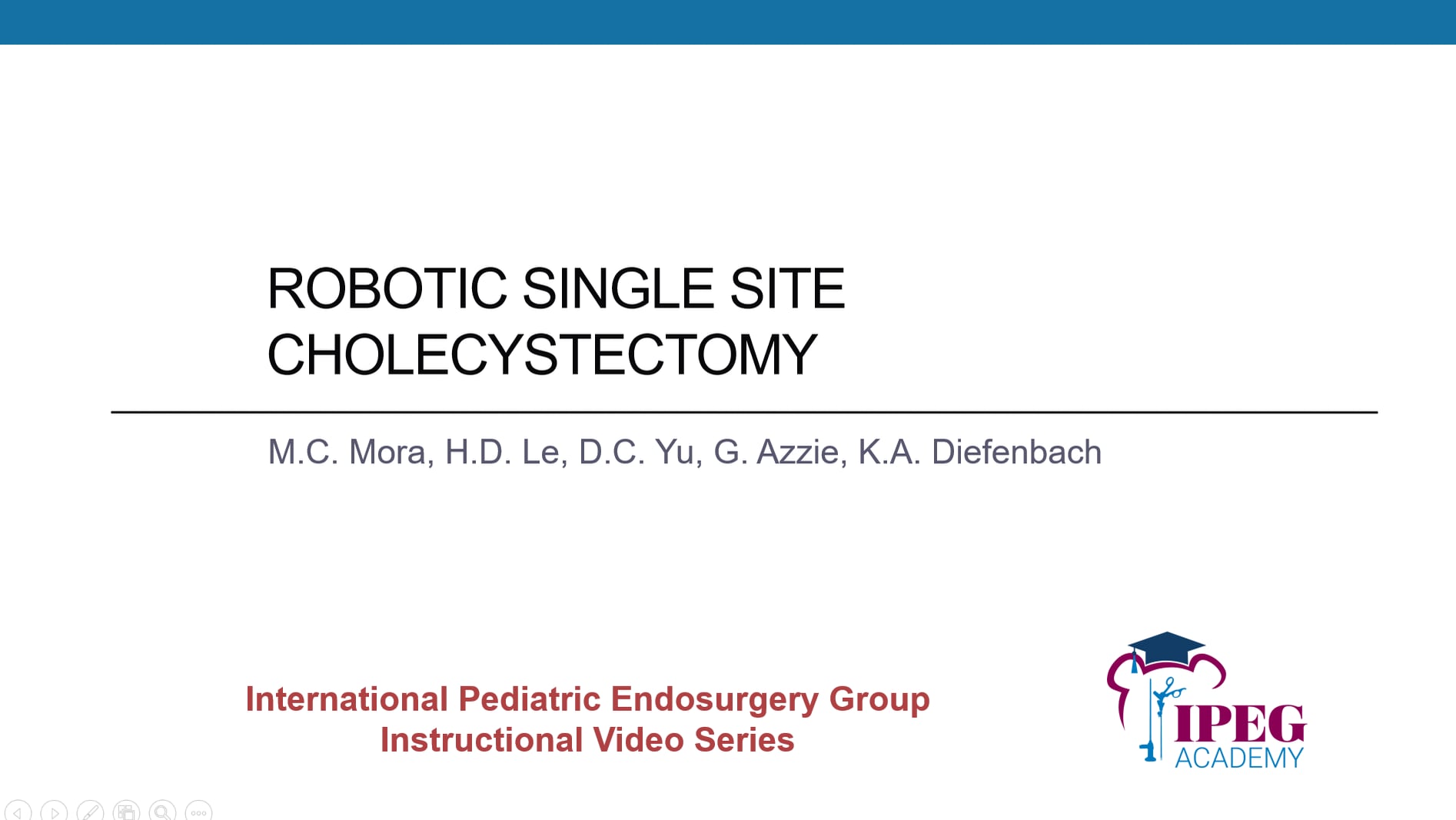 Robotic single site cholecystectomy